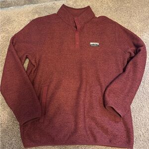Eddie Bauer Fleece Maroon Pullover